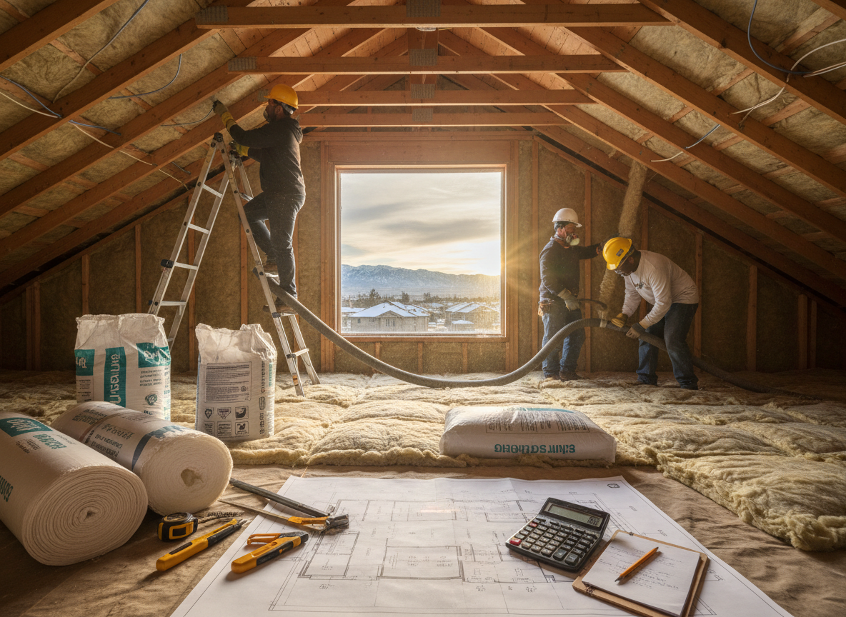 Cost Factors for Attic Insulation Projects Near Midvale